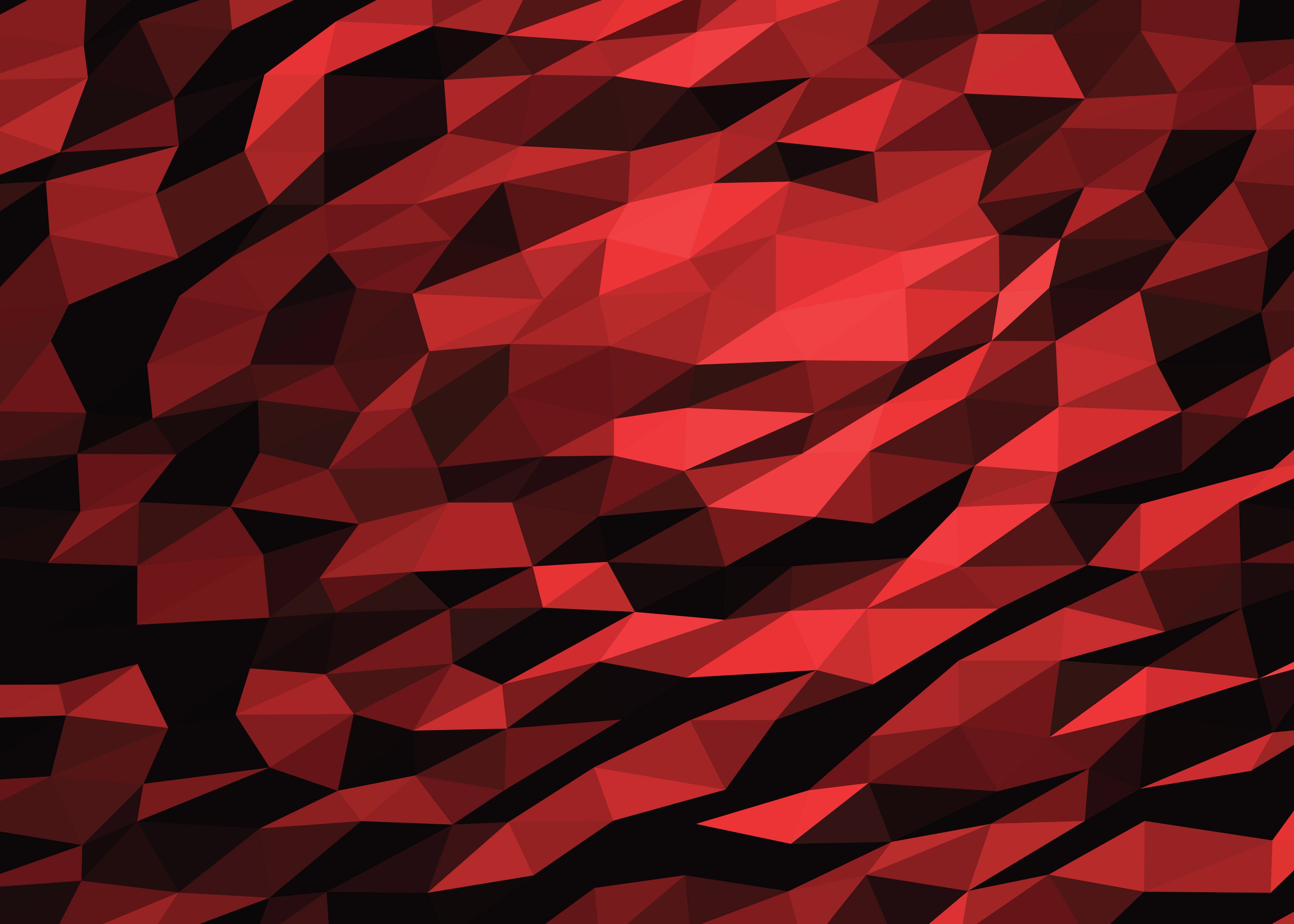 Red And Black Polygon Wallpapers