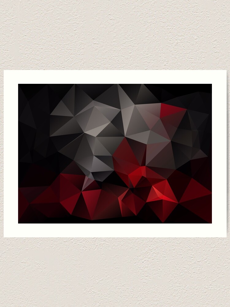 Red And Black Polygon Wallpapers