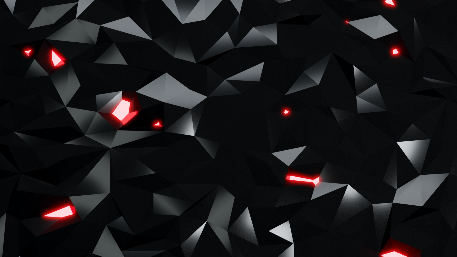 Red And Black Polygon Wallpapers