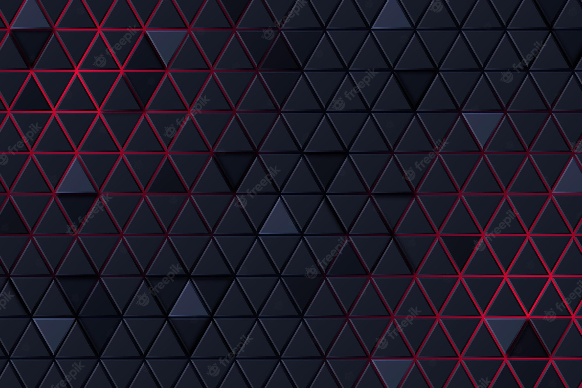 Red And Black Polygon Wallpapers