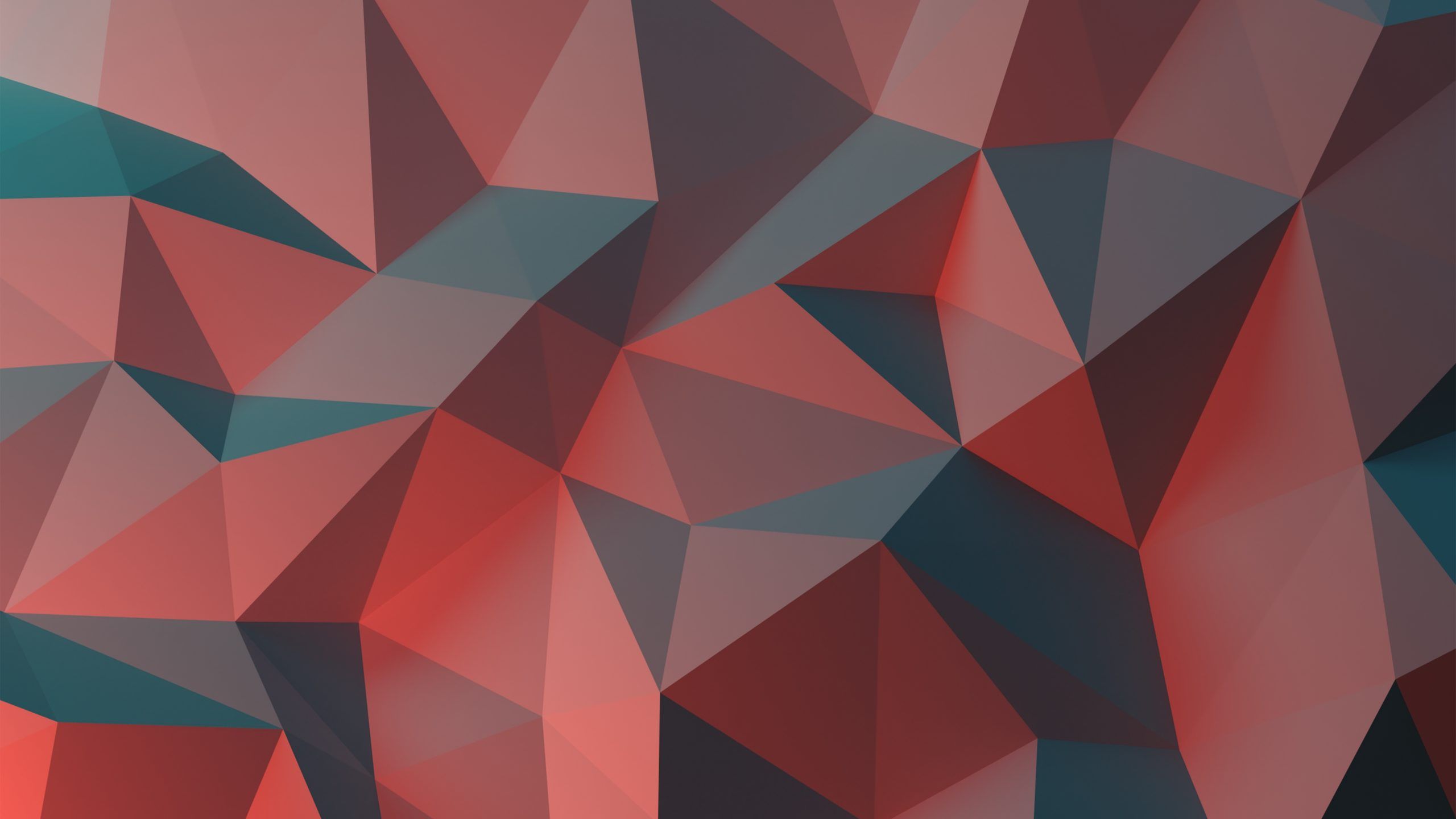 Red And Black Polygon Wallpapers