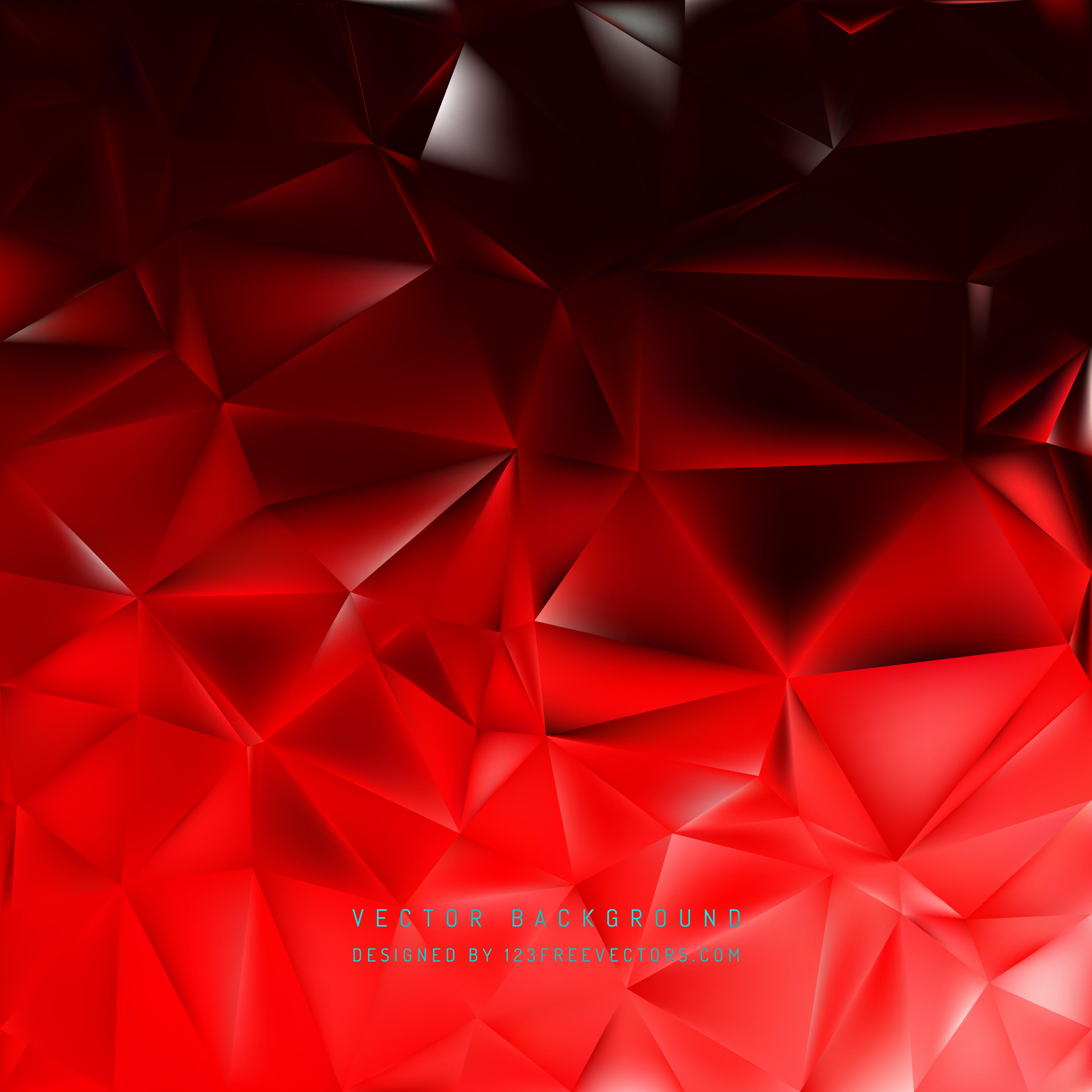 Red And Black Polygon Wallpapers