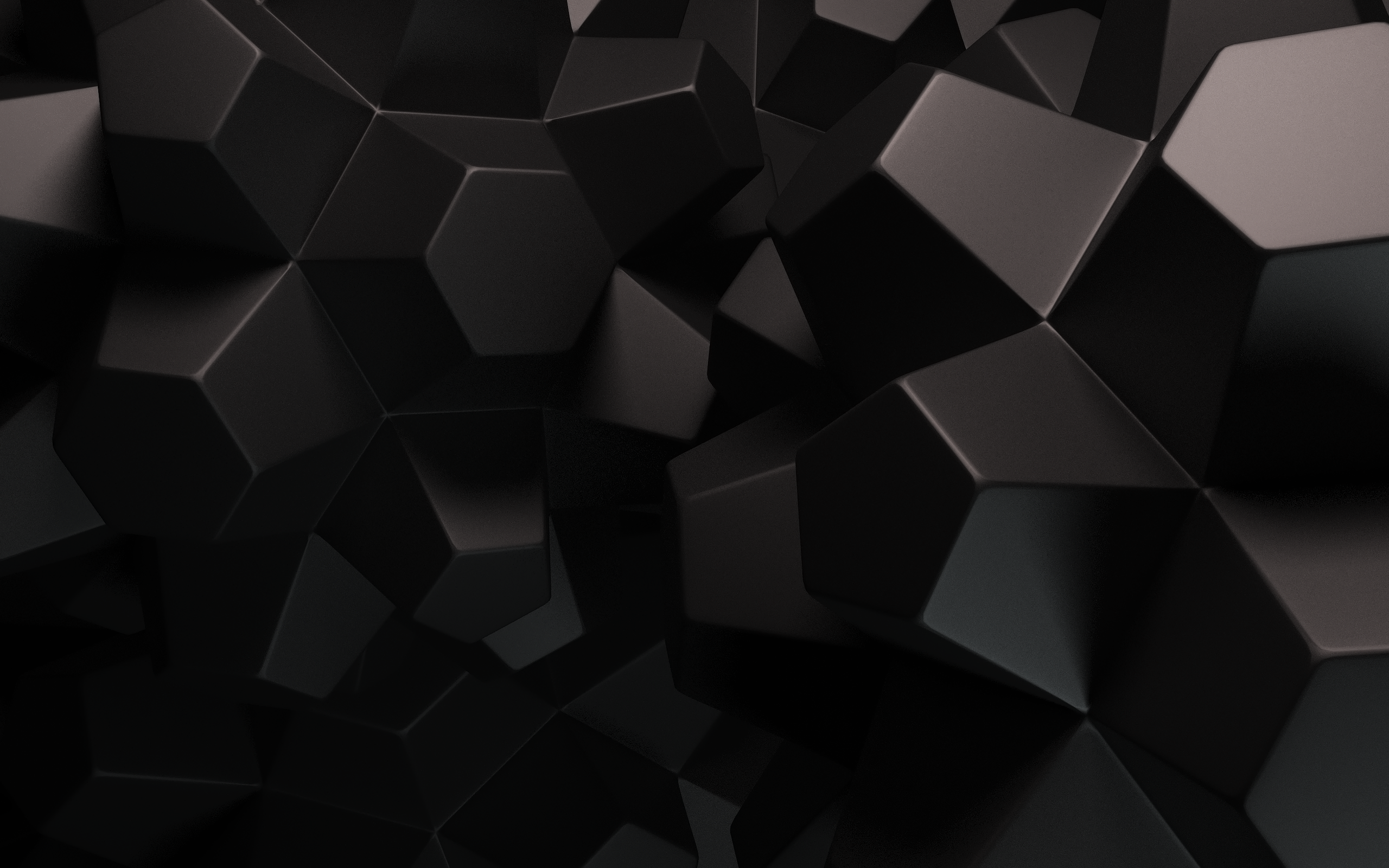 Hexagon Abstract 3D Digital Render Wallpapers