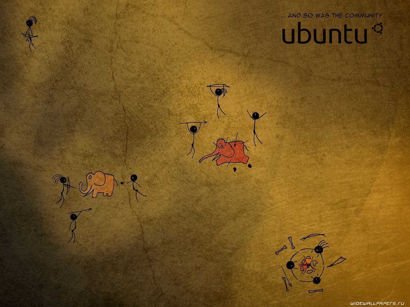 Ubuntu Linux Fire Art Wallpapers