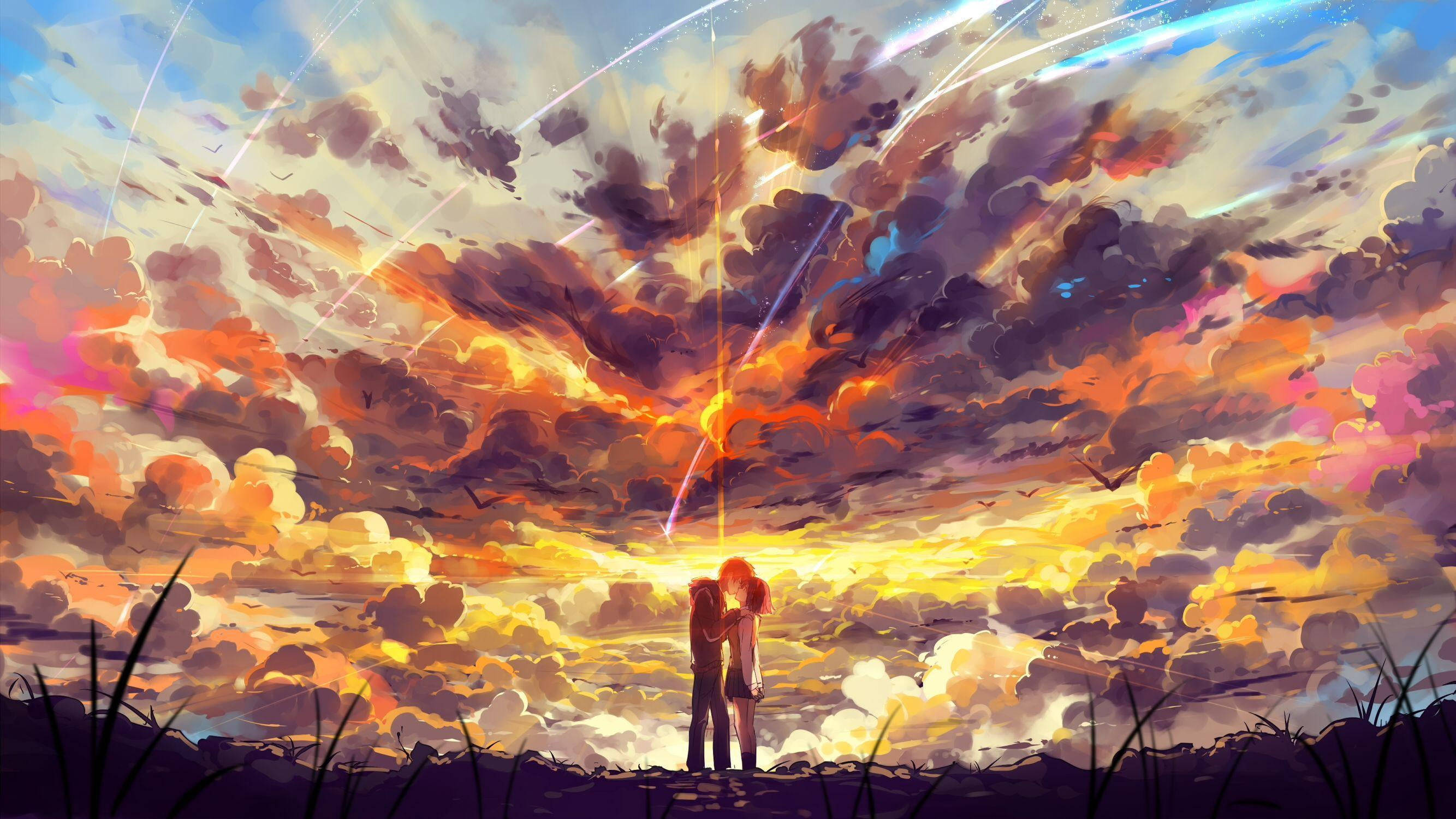 Your Name Anime Abstract Painting Wallpapers