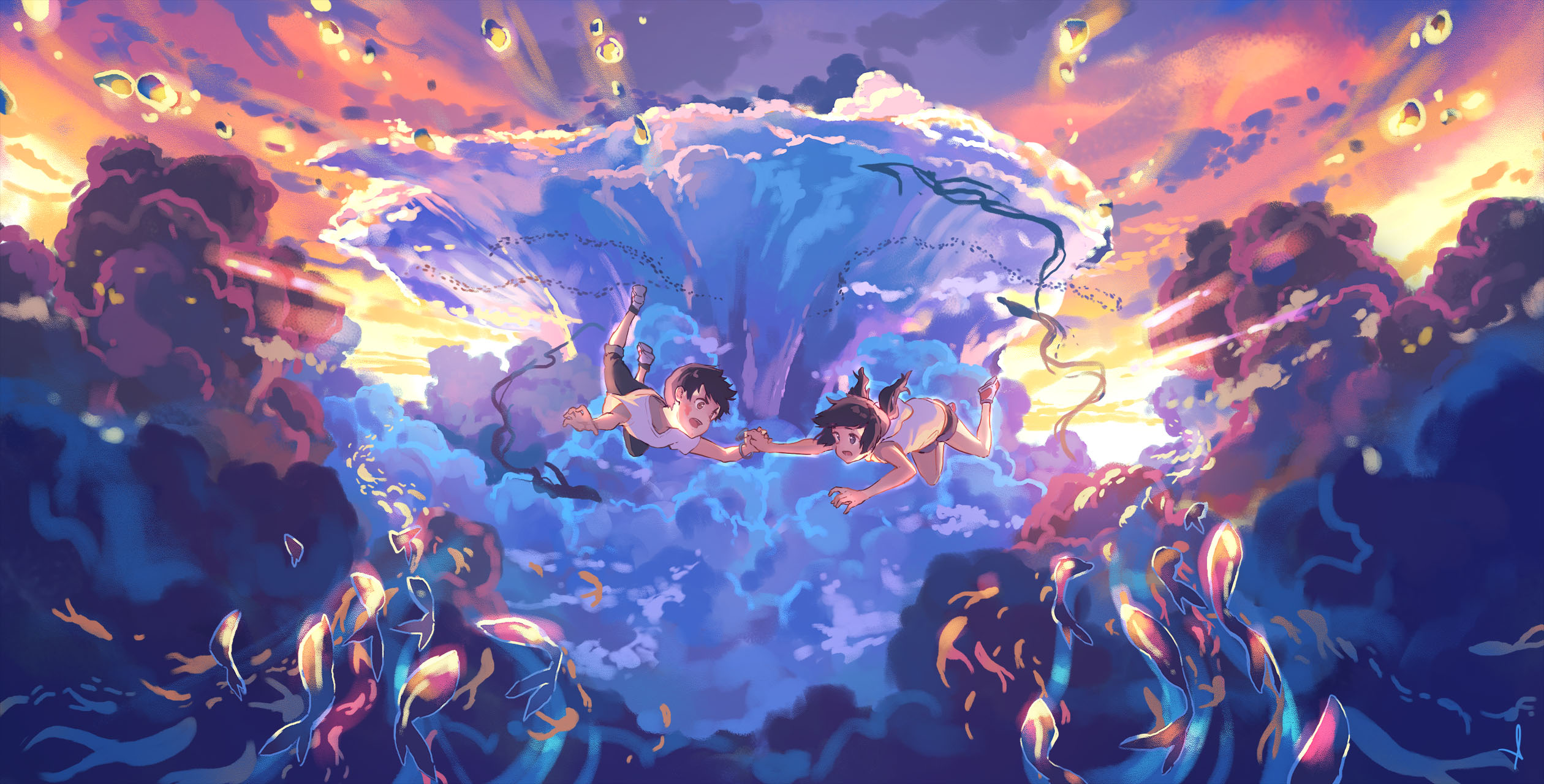 Your Name Anime Abstract Painting Wallpapers