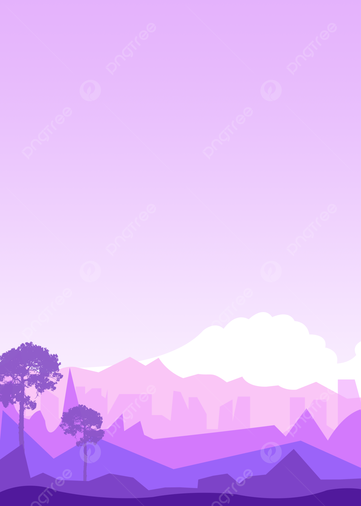 Forest Purple Gradient Wallpapers