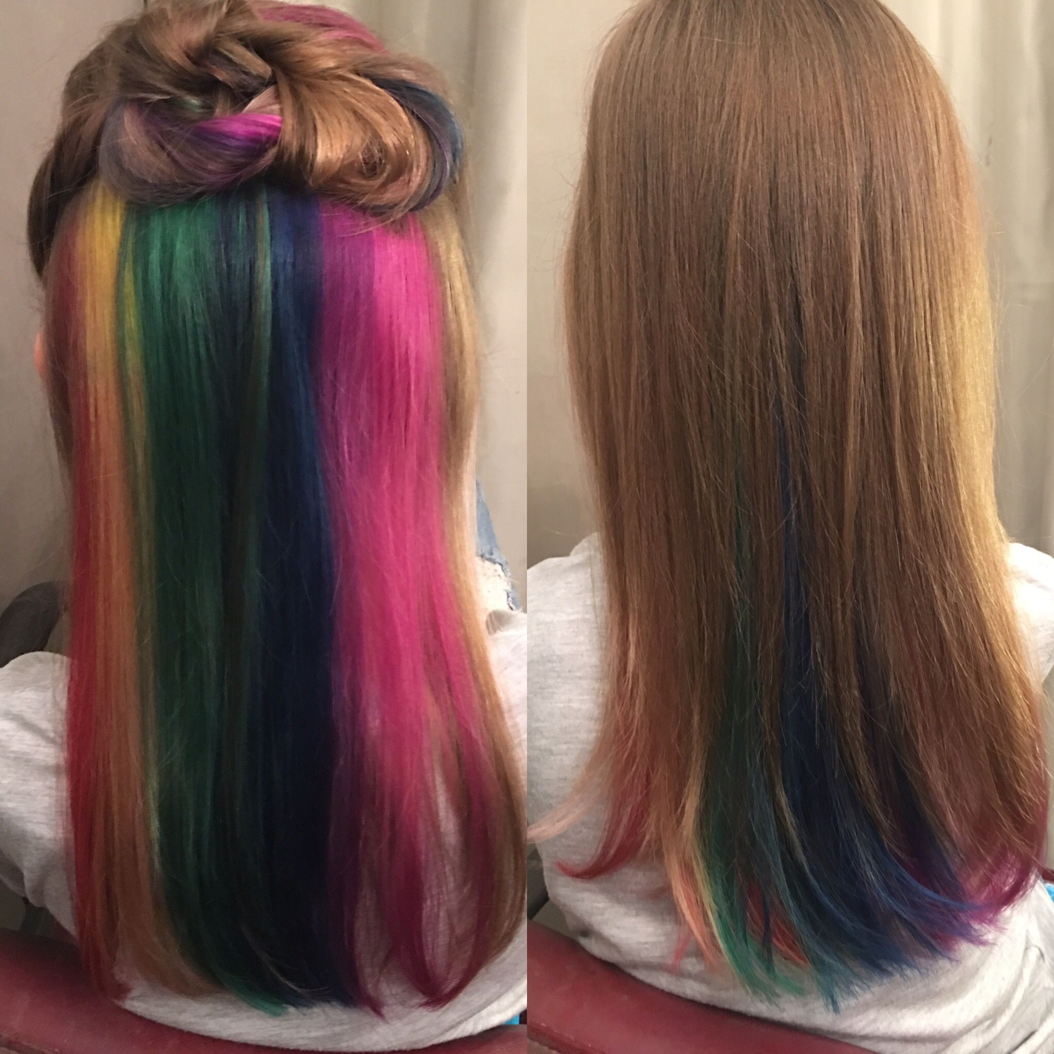 Rainbow Colorful Girl Hairs Wallpapers