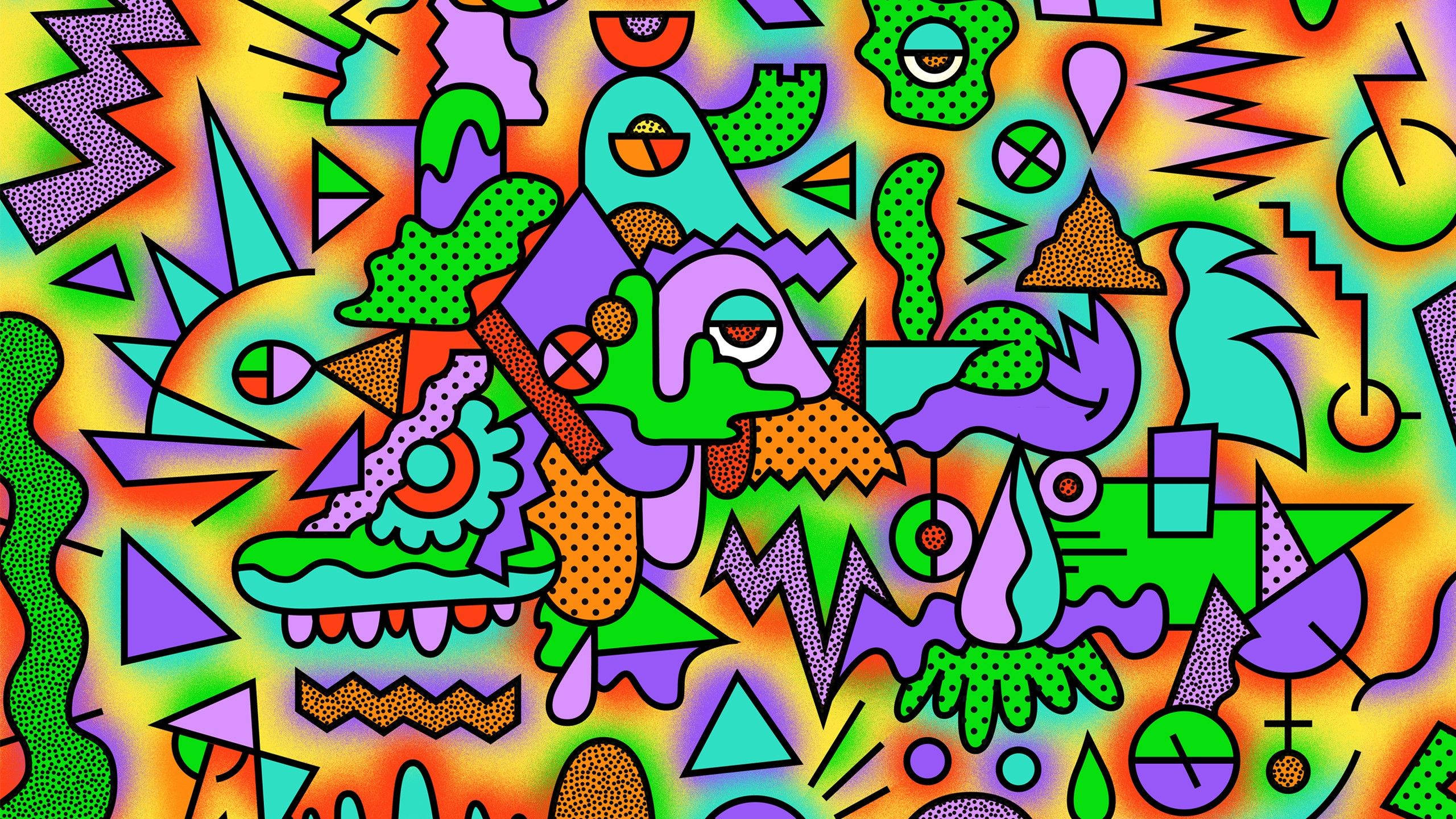 Abstract Cartoon Wallpapers