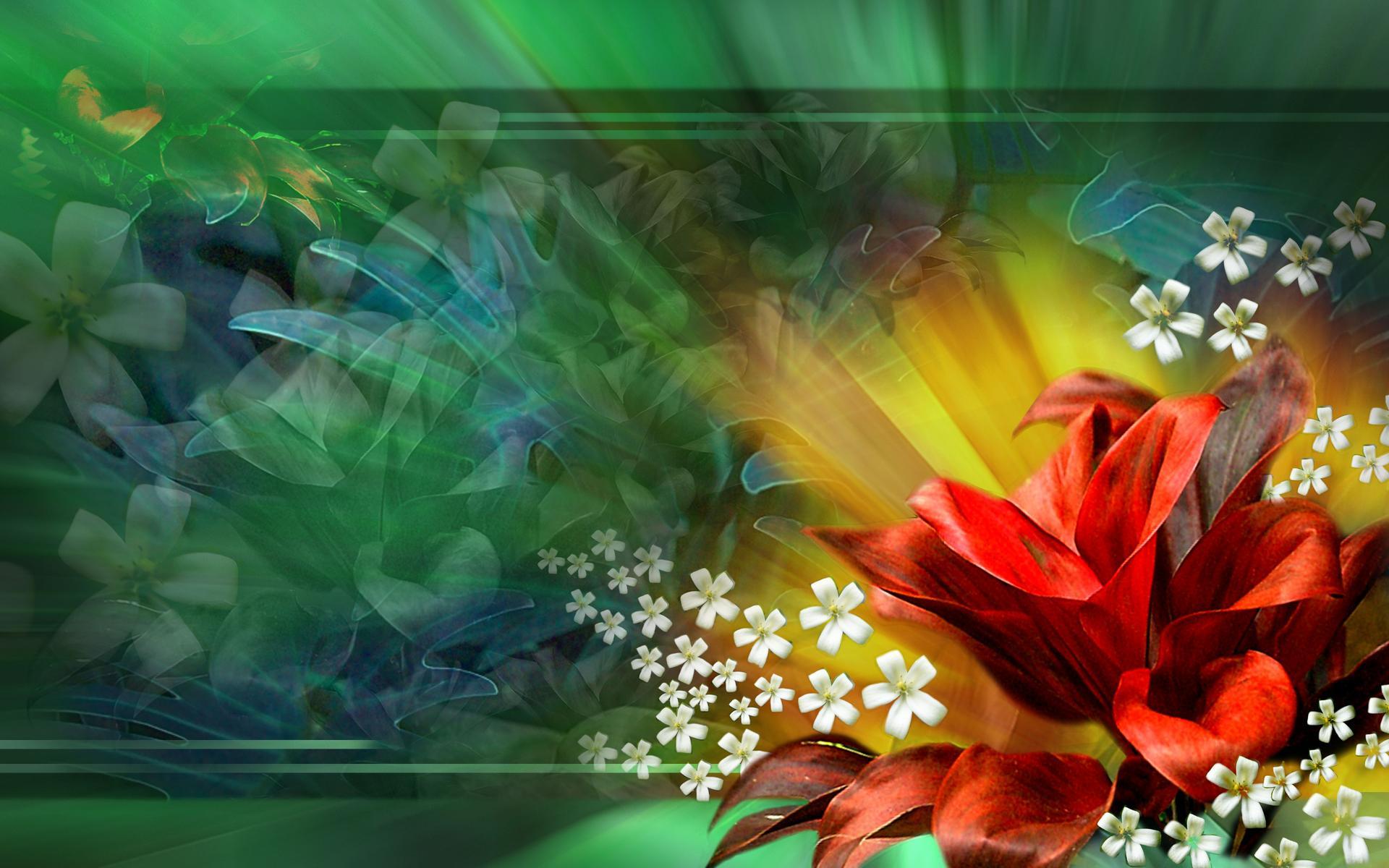 Abstract Floral Desktop Wallpapers