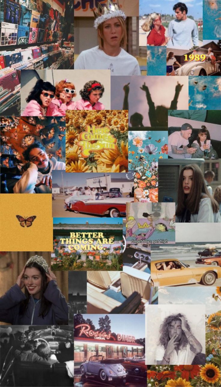 Aesthetic 90S Retro Collage Wallpapers