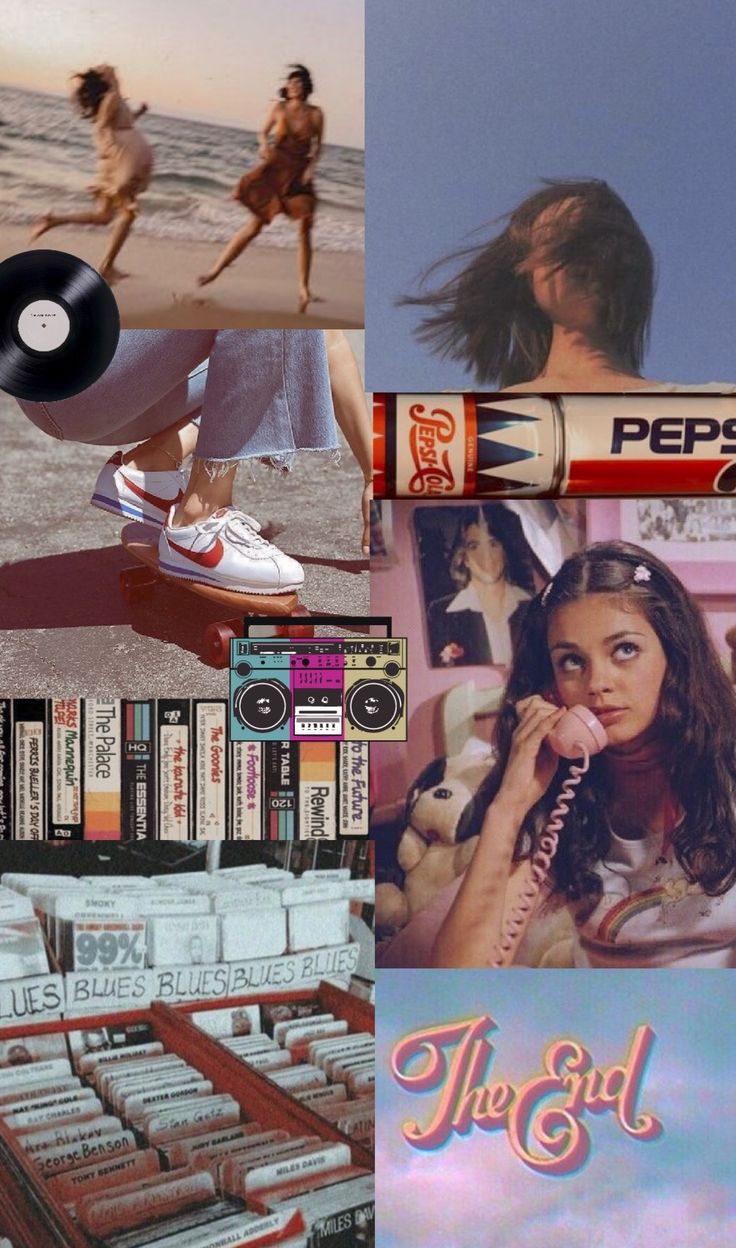 Aesthetic 90S Retro Collage Wallpapers