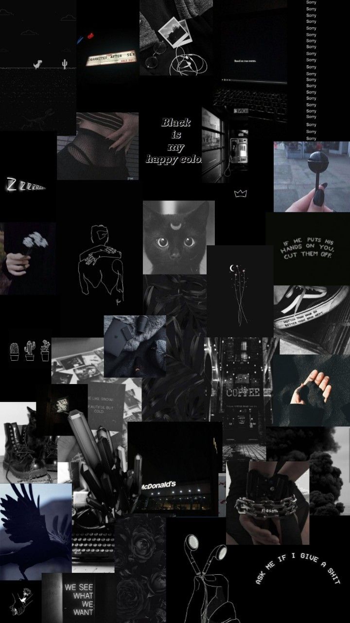 Aesthetic Black Lockscreen Wallpapers