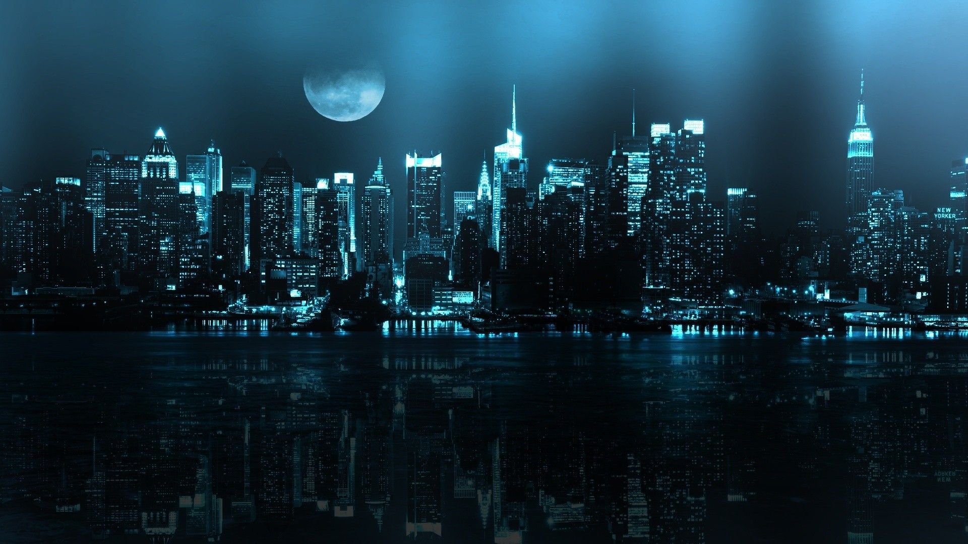 Aesthetic Blue City Wallpapers