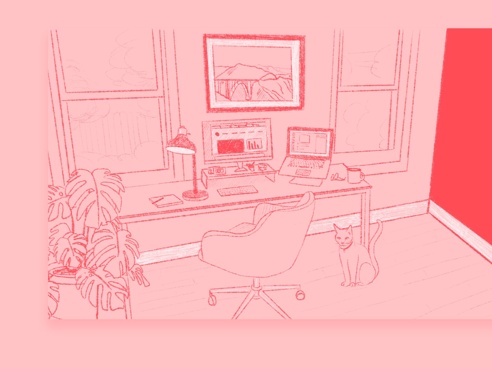 Aesthetic Desk Drawing Wallpapers