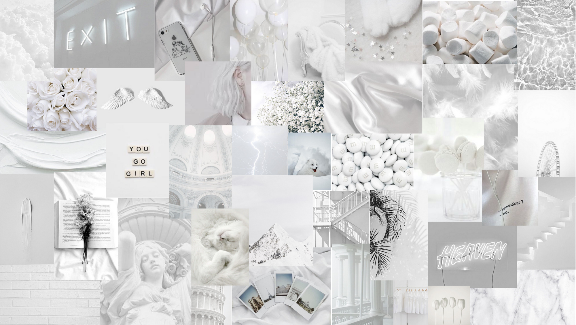 Aesthetic Desktop White Wallpapers