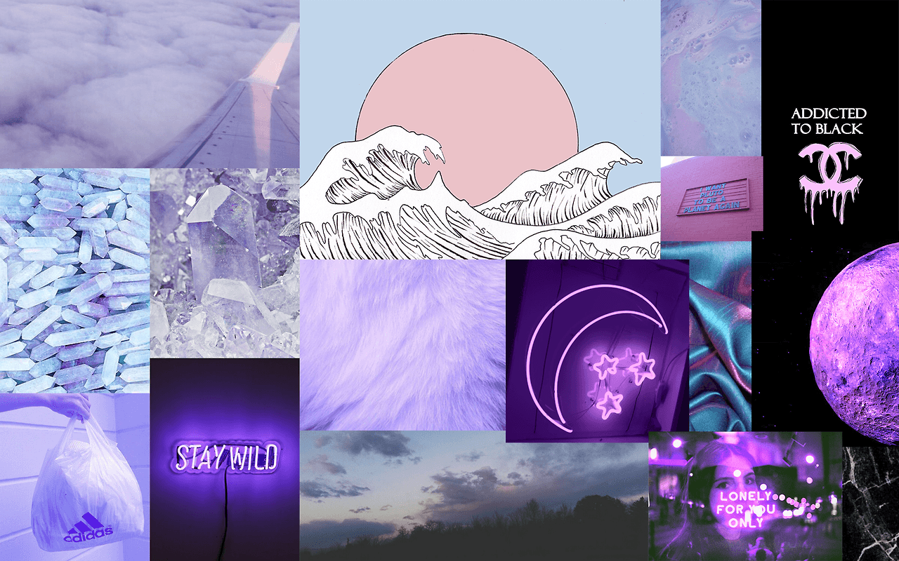 Aesthetic Laptop Collage Wallpapers