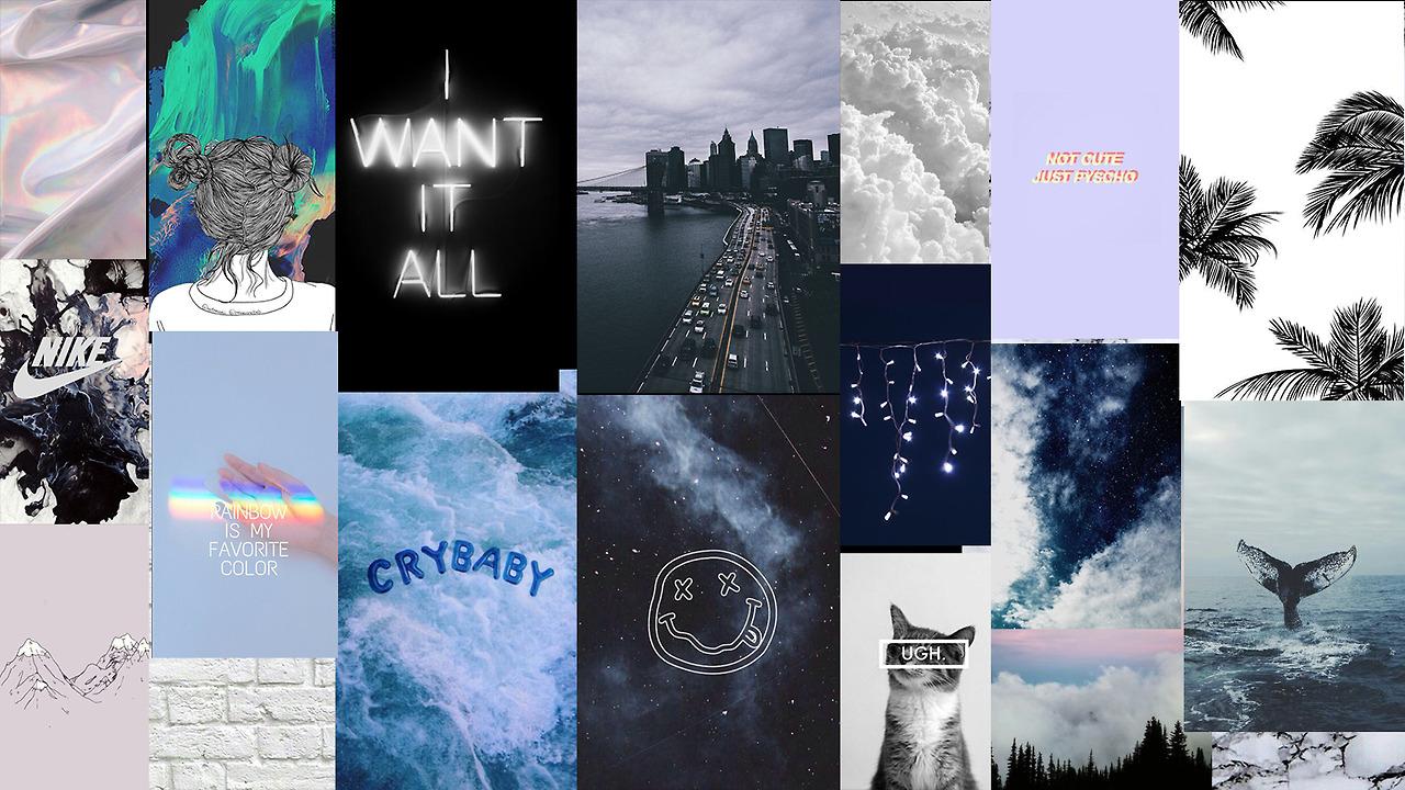 Aesthetic Laptop Collage Wallpapers