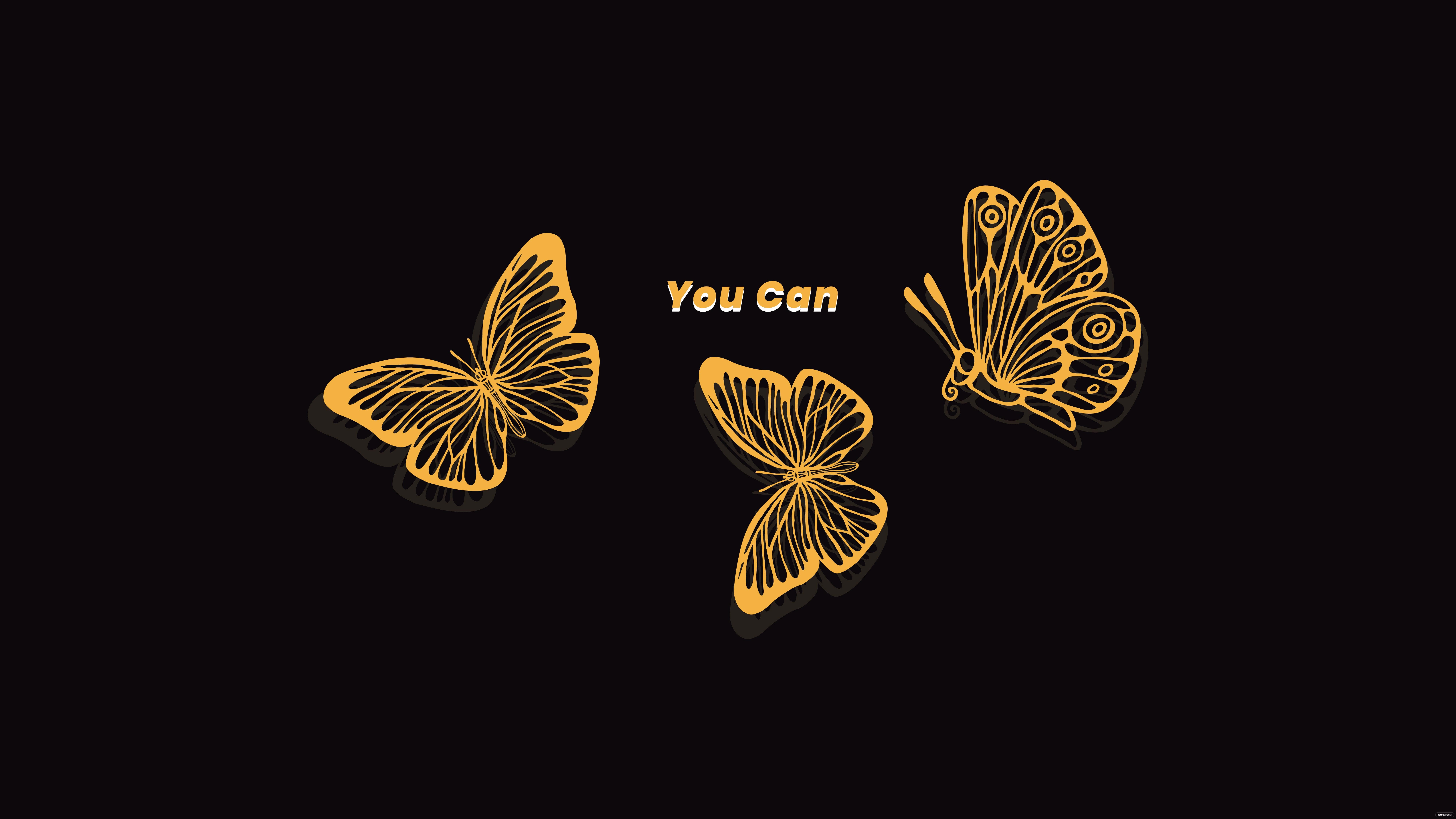 Aesthetic Orange Butterfly Wallpapers