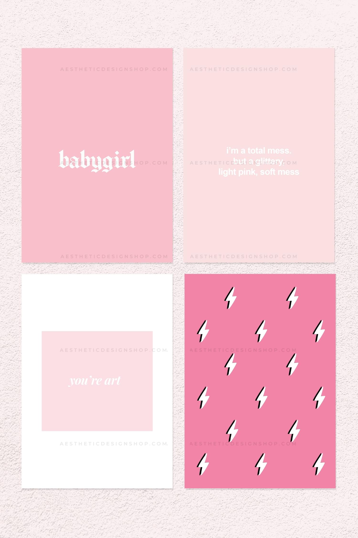 Aesthetic Pink Collage Wallpapers