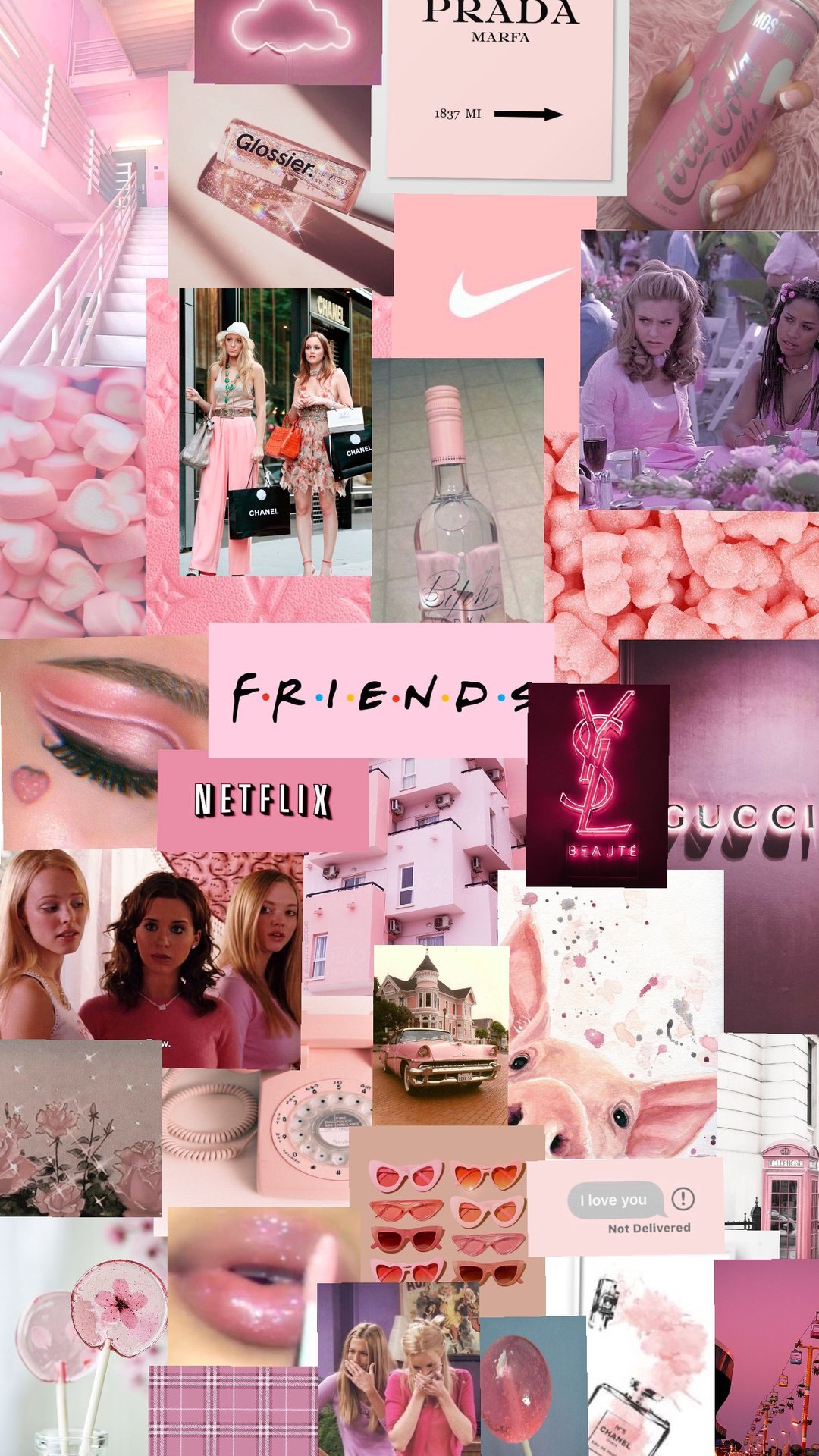 Aesthetic Pink Collage Wallpapers