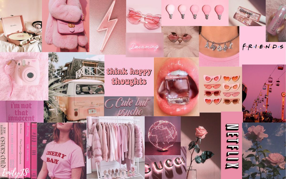 Aesthetic Pink Collage Pc Wallpapers