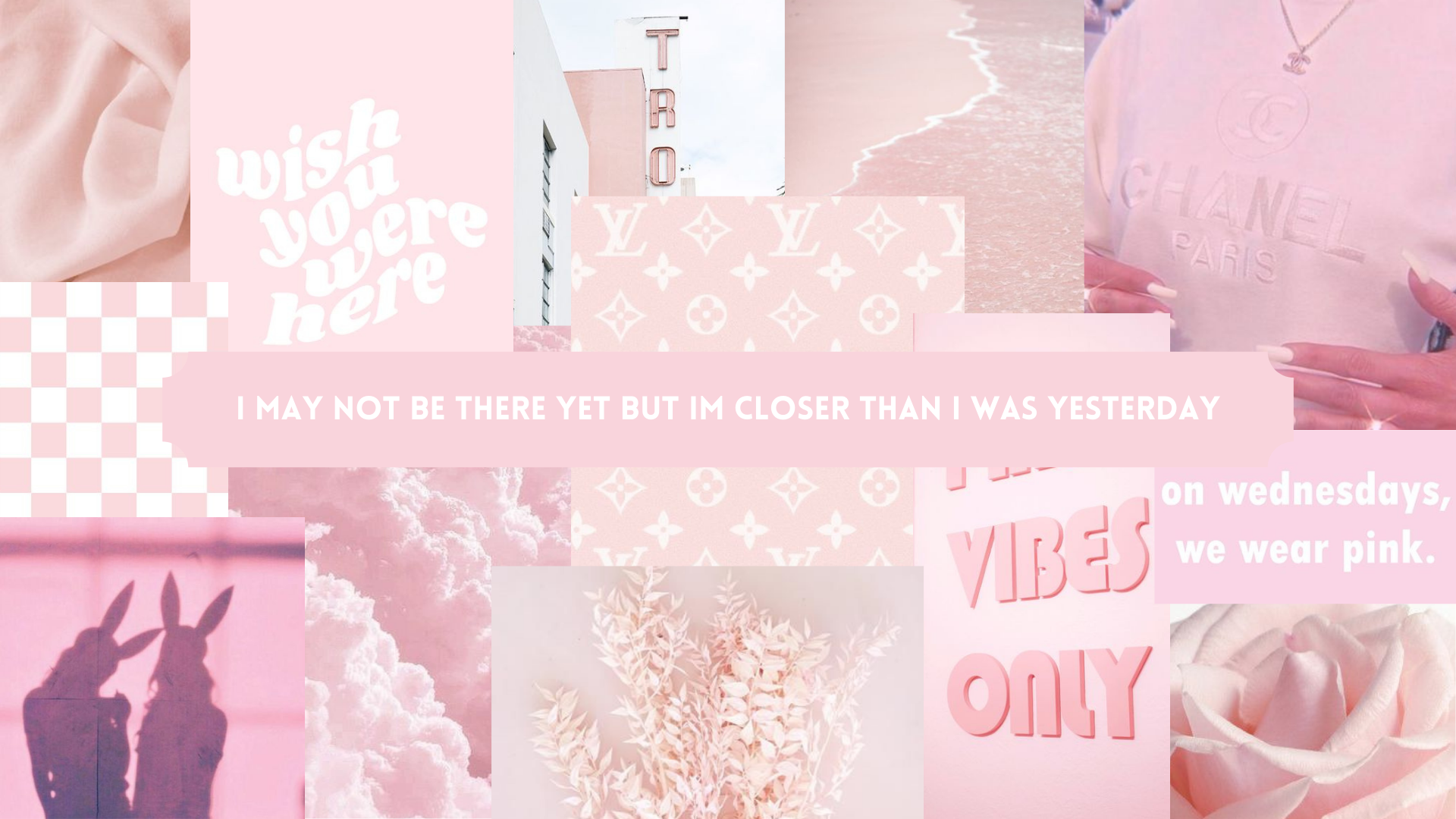 Aesthetic Pink Collage Pc Wallpapers