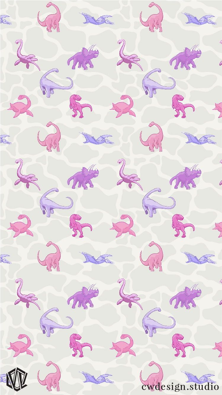 Aesthetic Pink Dino Wallpapers