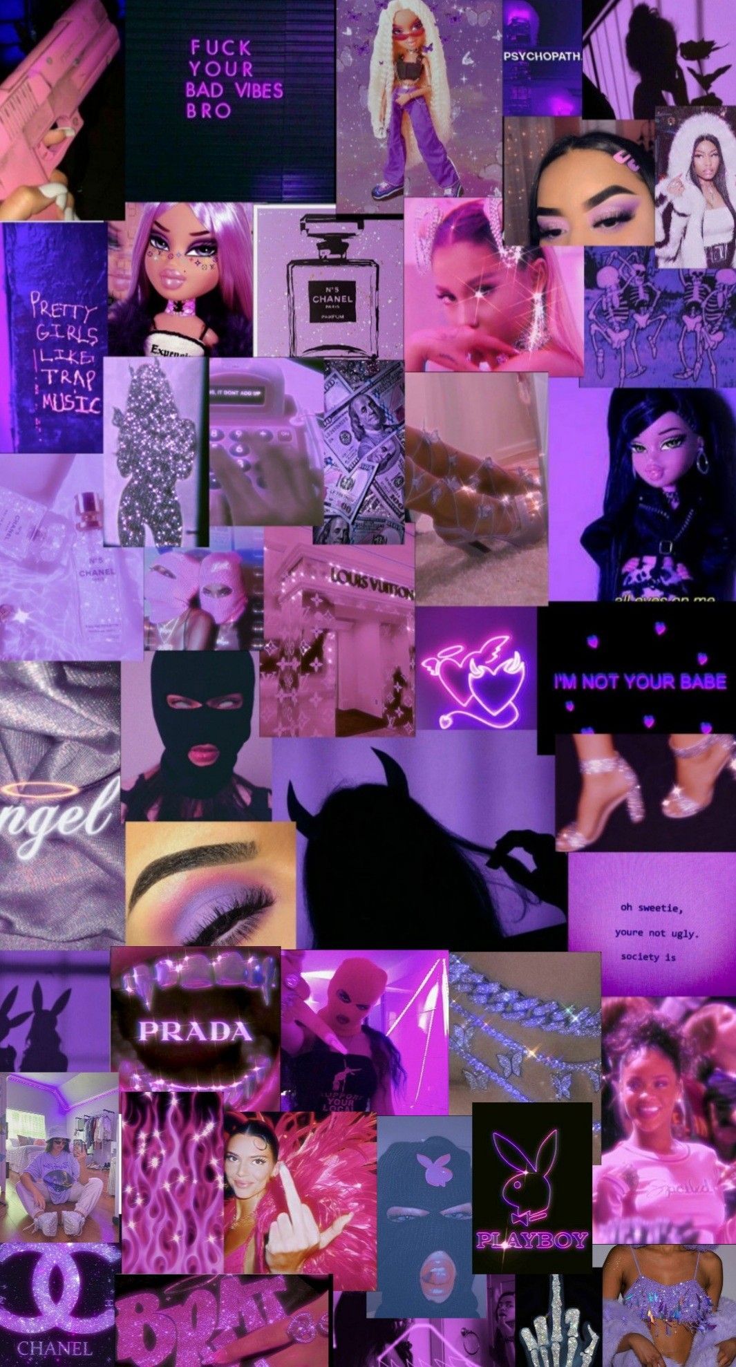 Aesthetic Purple Baddie Wallpapers