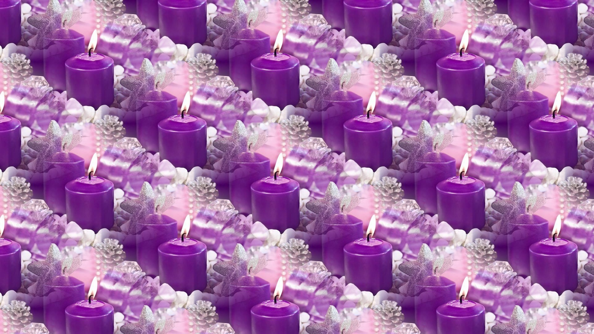 Aesthetic Purple Candles Wallpapers