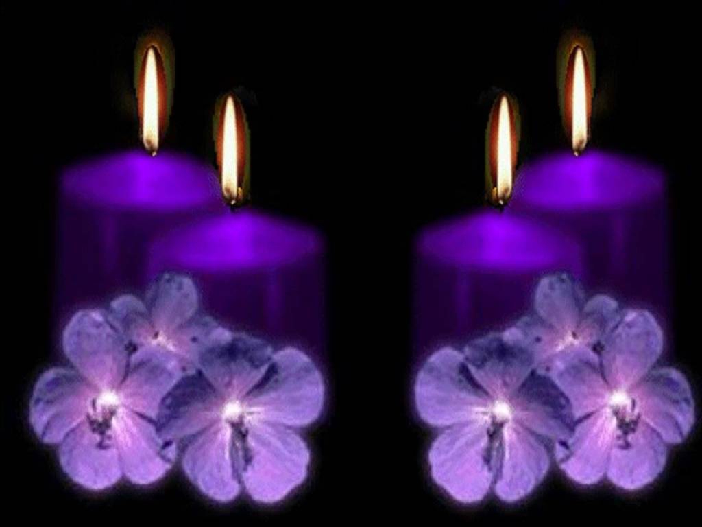 Aesthetic Purple Candles Wallpapers