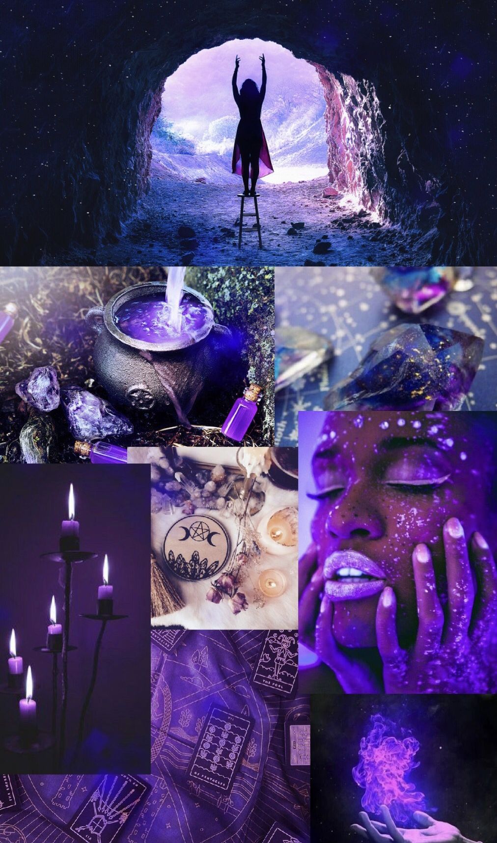 Aesthetic Purple Candles Wallpapers