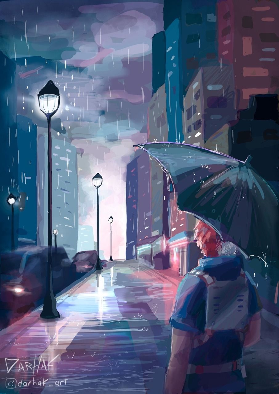 Aesthetic Rain Night Wallpapers