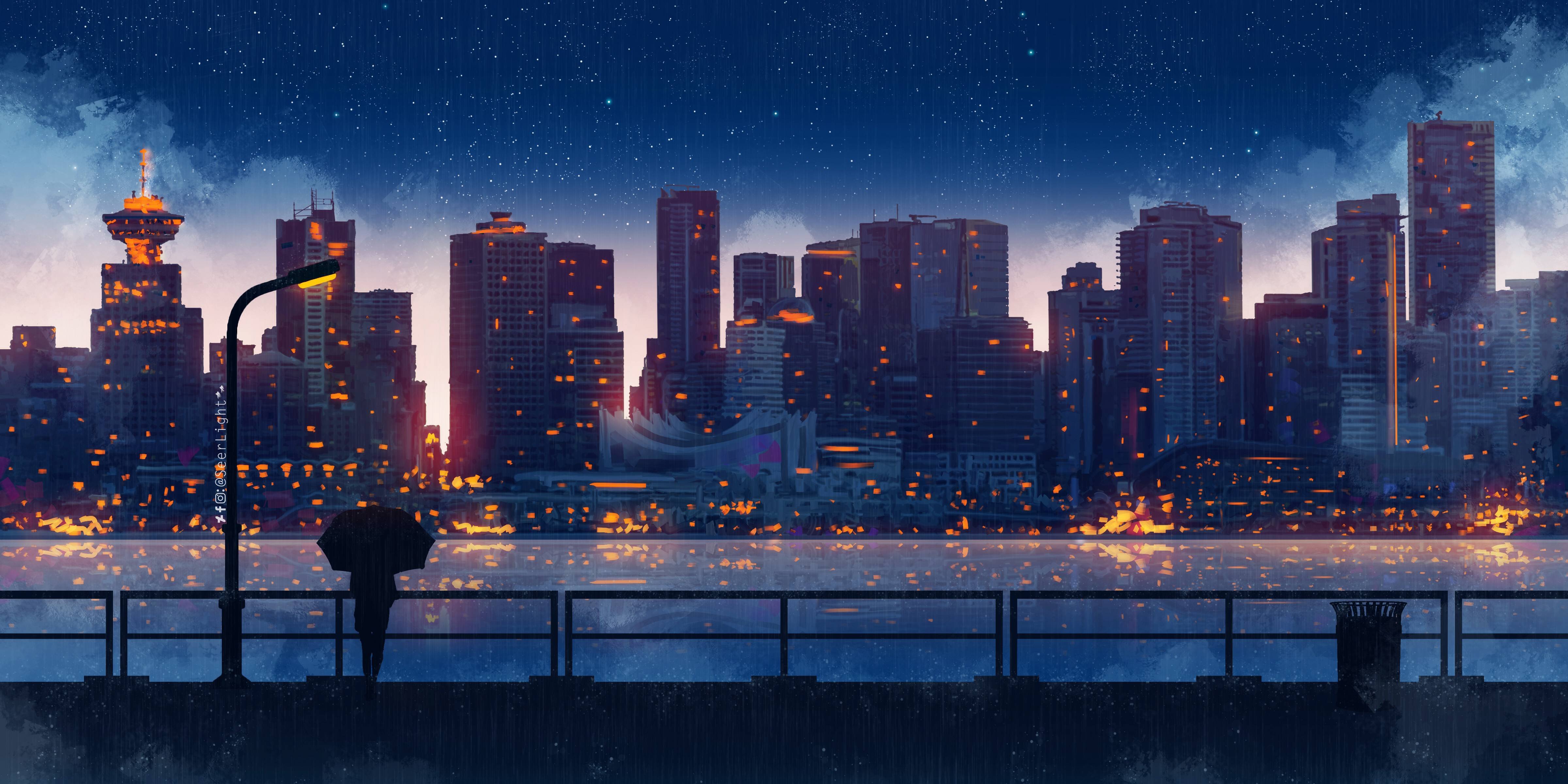 Aesthetic Rain Night Wallpapers