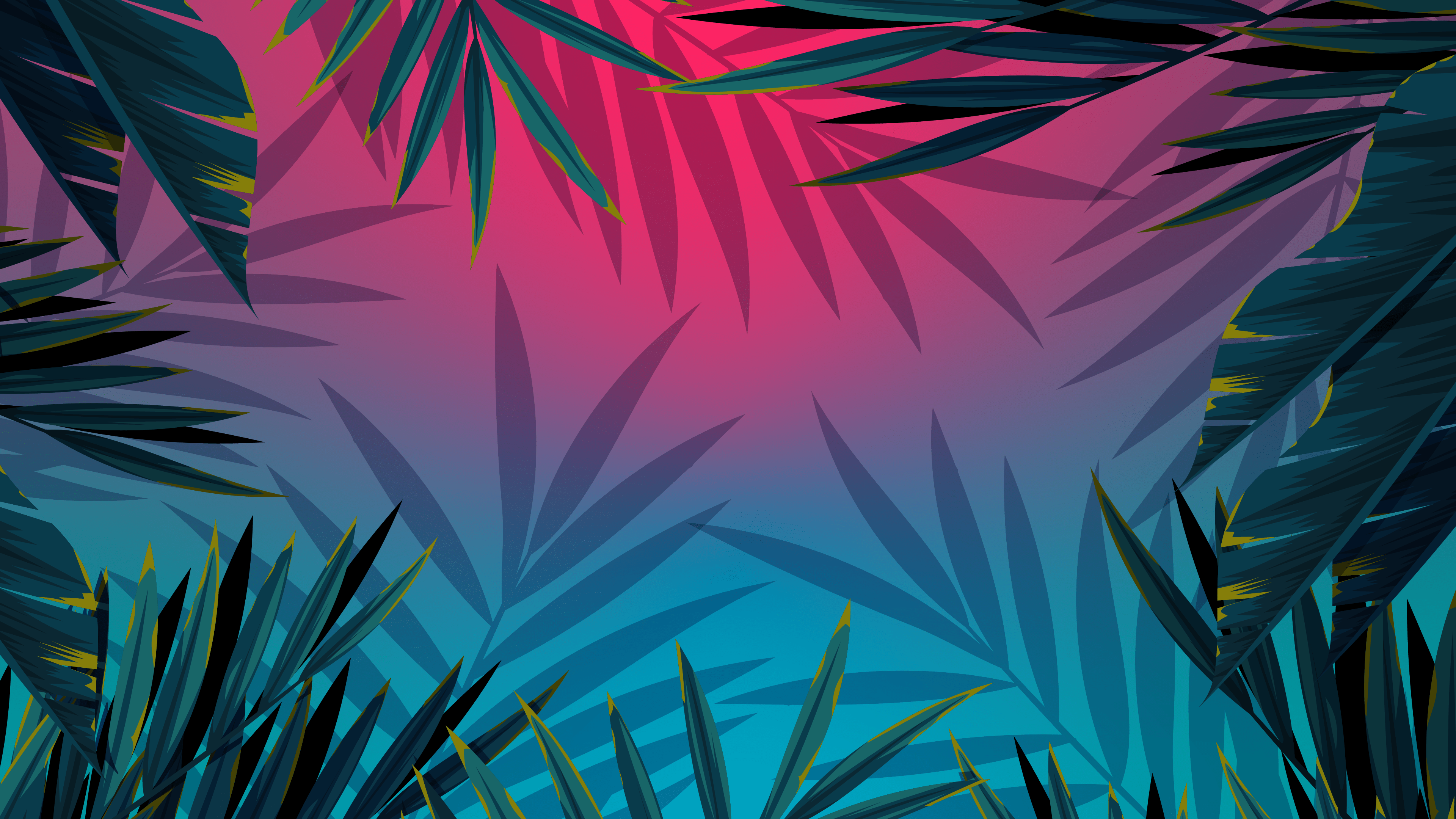 Aesthetic Tropical Leaves Wallpapers