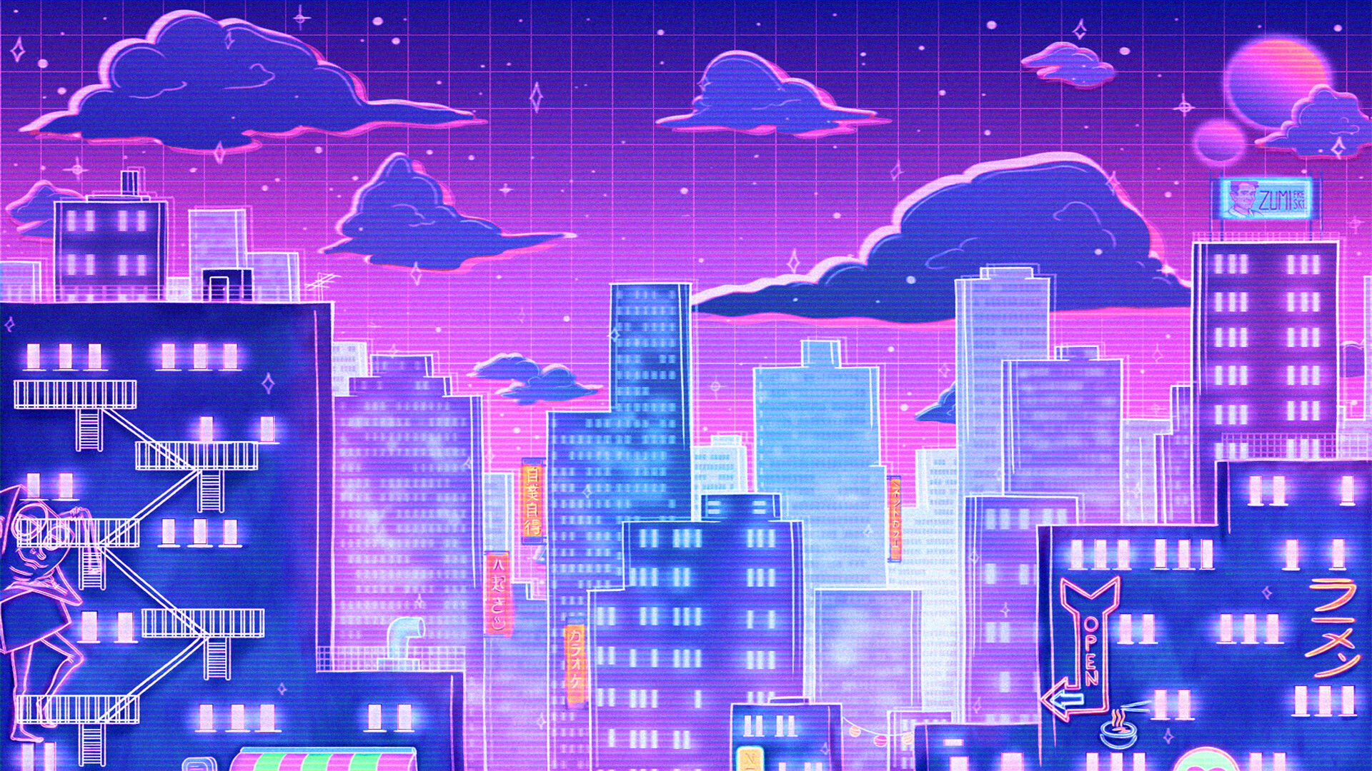 Aesthetic Vaporwave City Wallpapers