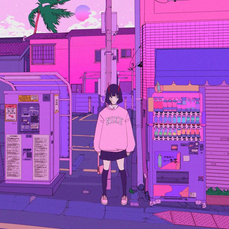 Aesthetic Vaporwave Girl Wallpapers