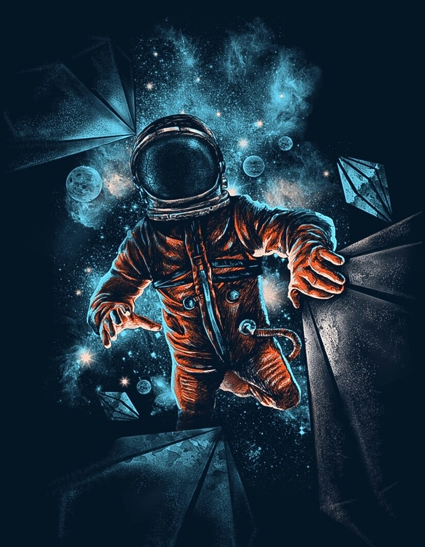 Astronaut In Galaxy Wallpapers