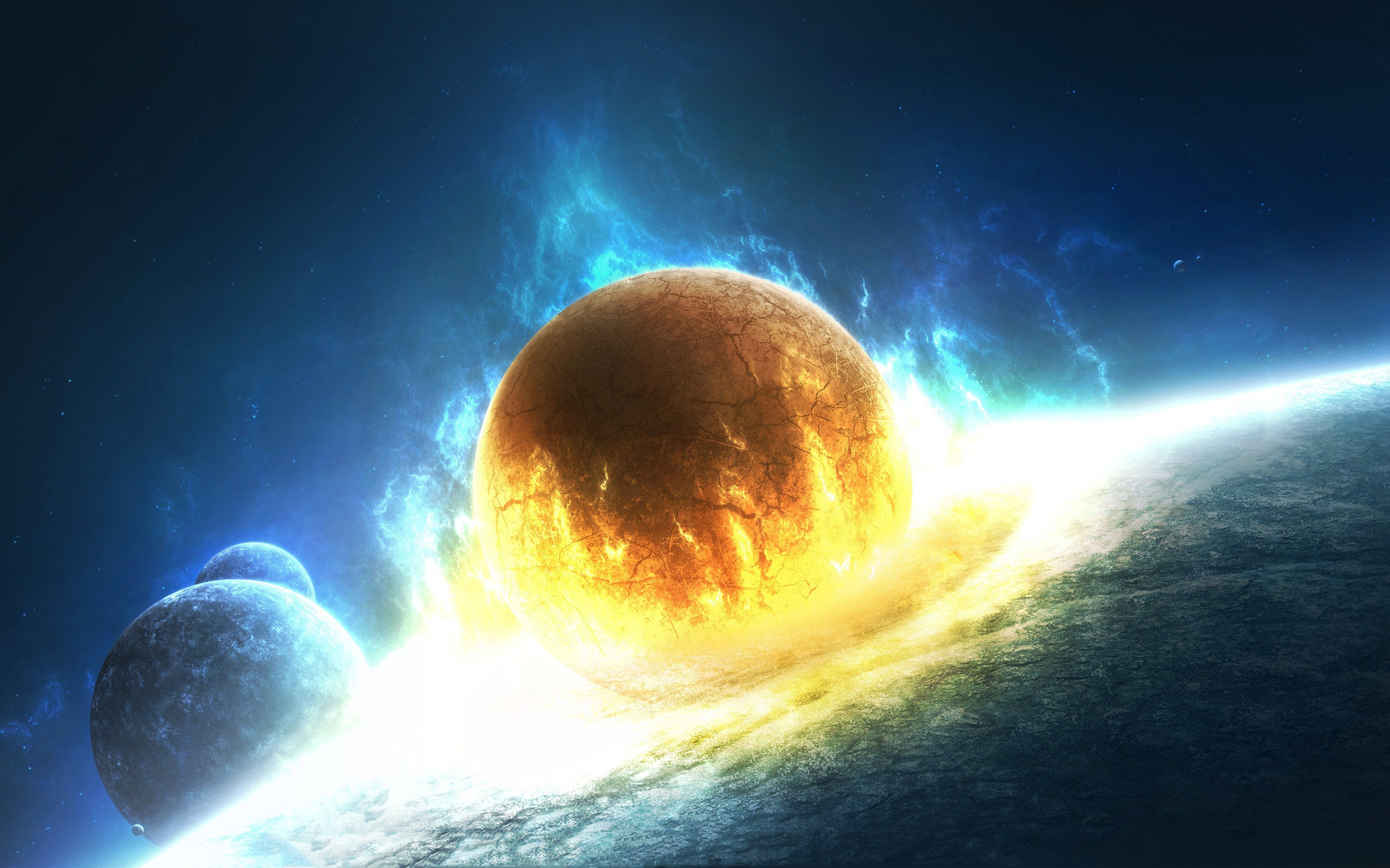 Collision Of Planets Wallpapers