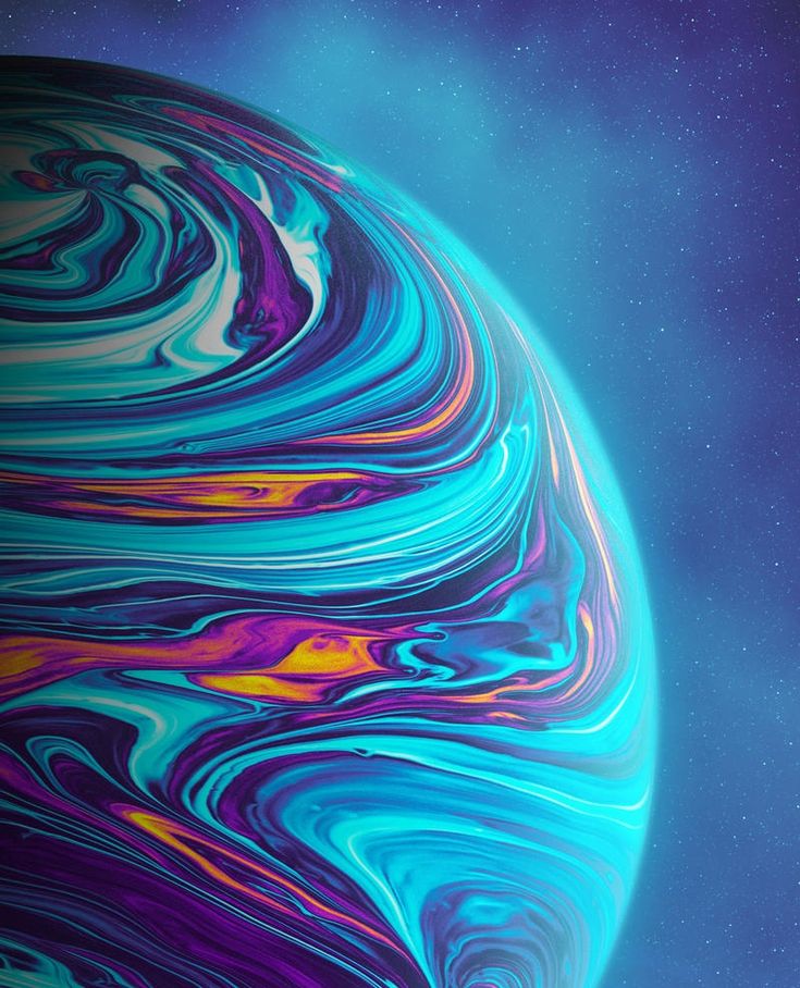 Gradient Sci Fi Planet Wallpapers