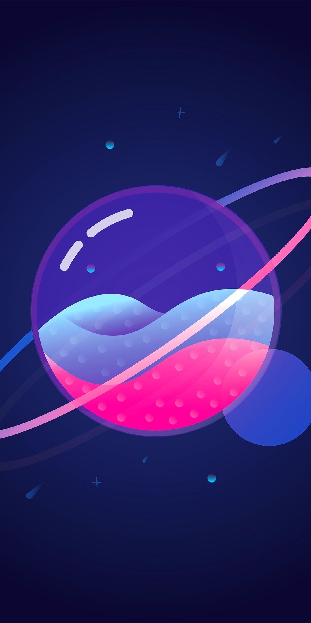 Gradient Sci Fi Planet Wallpapers