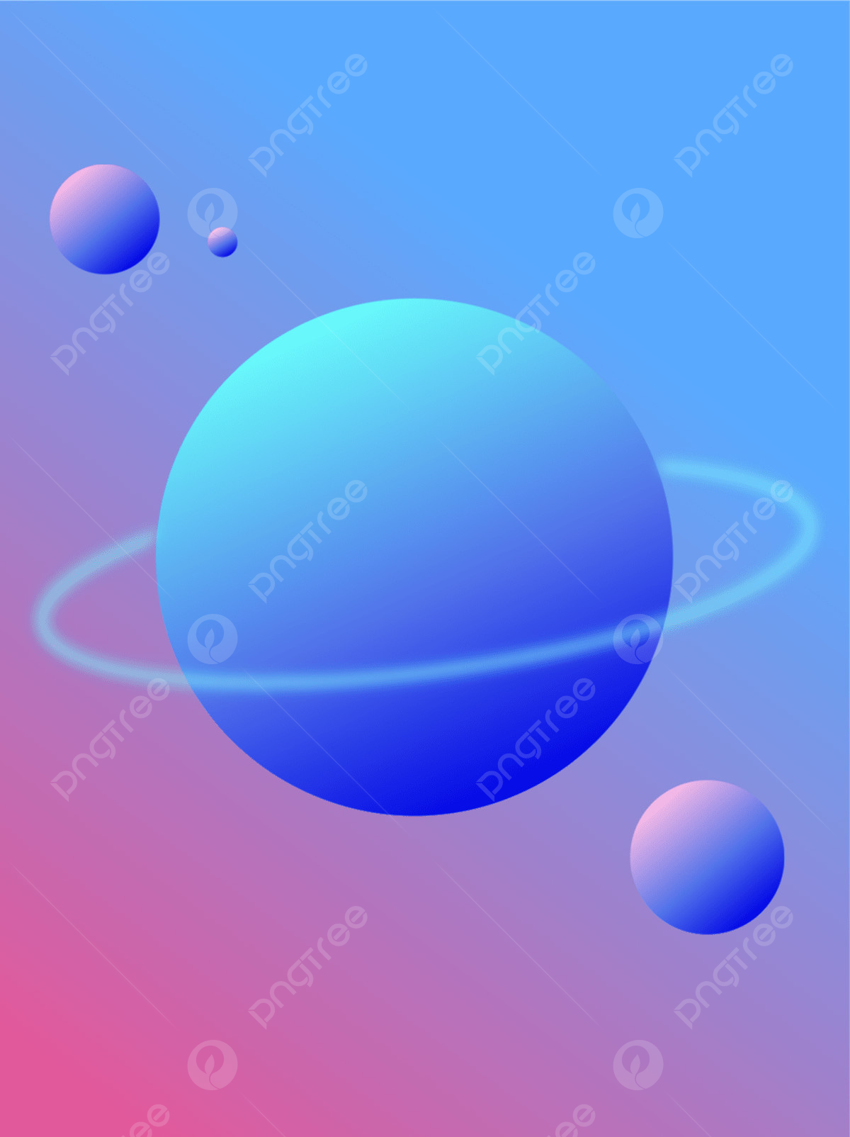 Gradient Sci Fi Planet Wallpapers