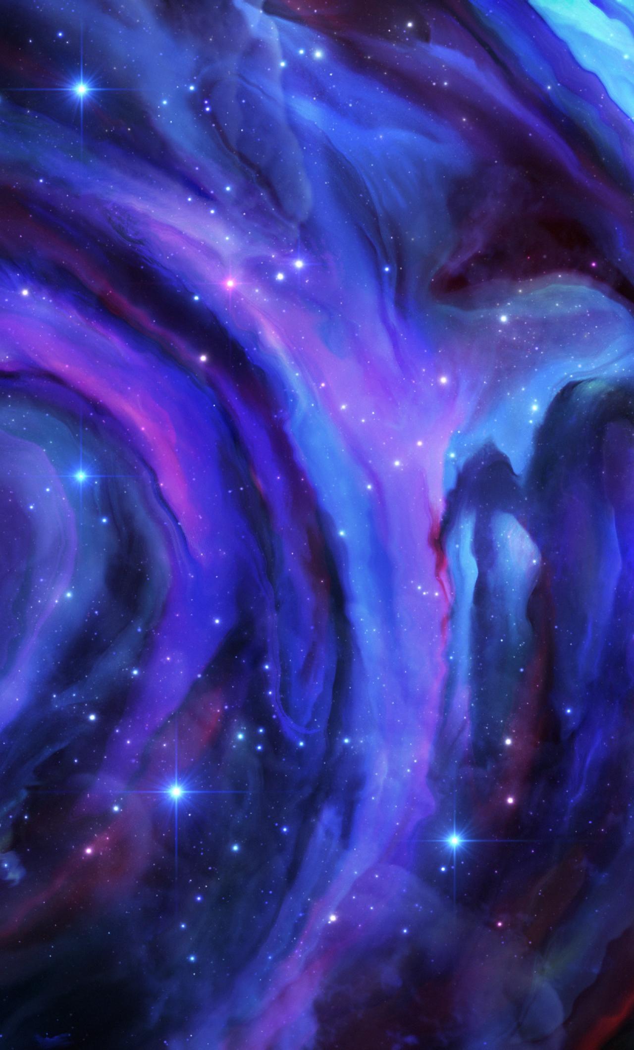 Nebula Indigo Wallpapers