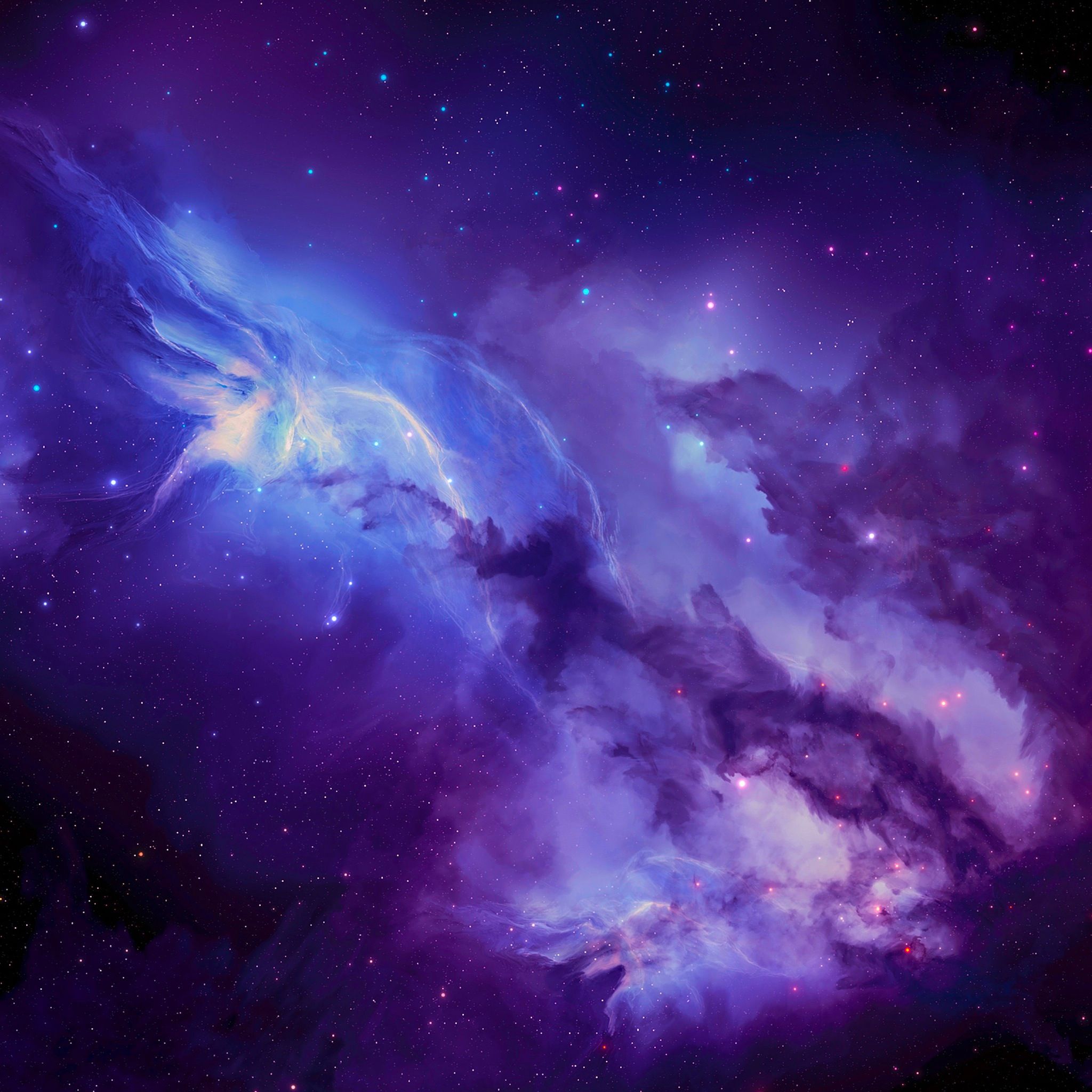 Nebula Indigo Wallpapers