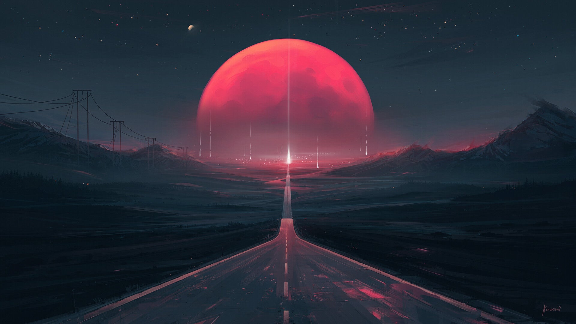 Red Eclipse Digital Art Wallpapers