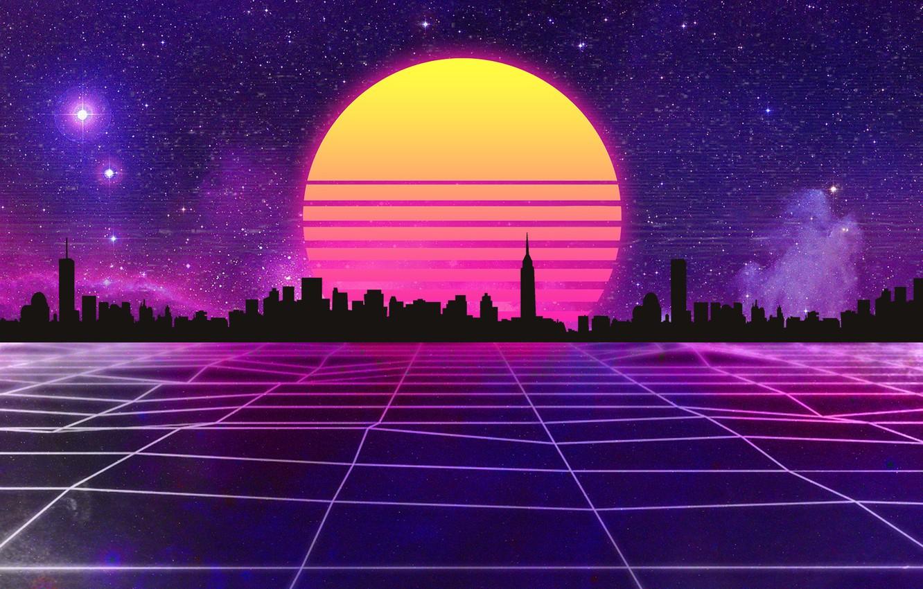 Space Retro-Wave Planet Wallpapers