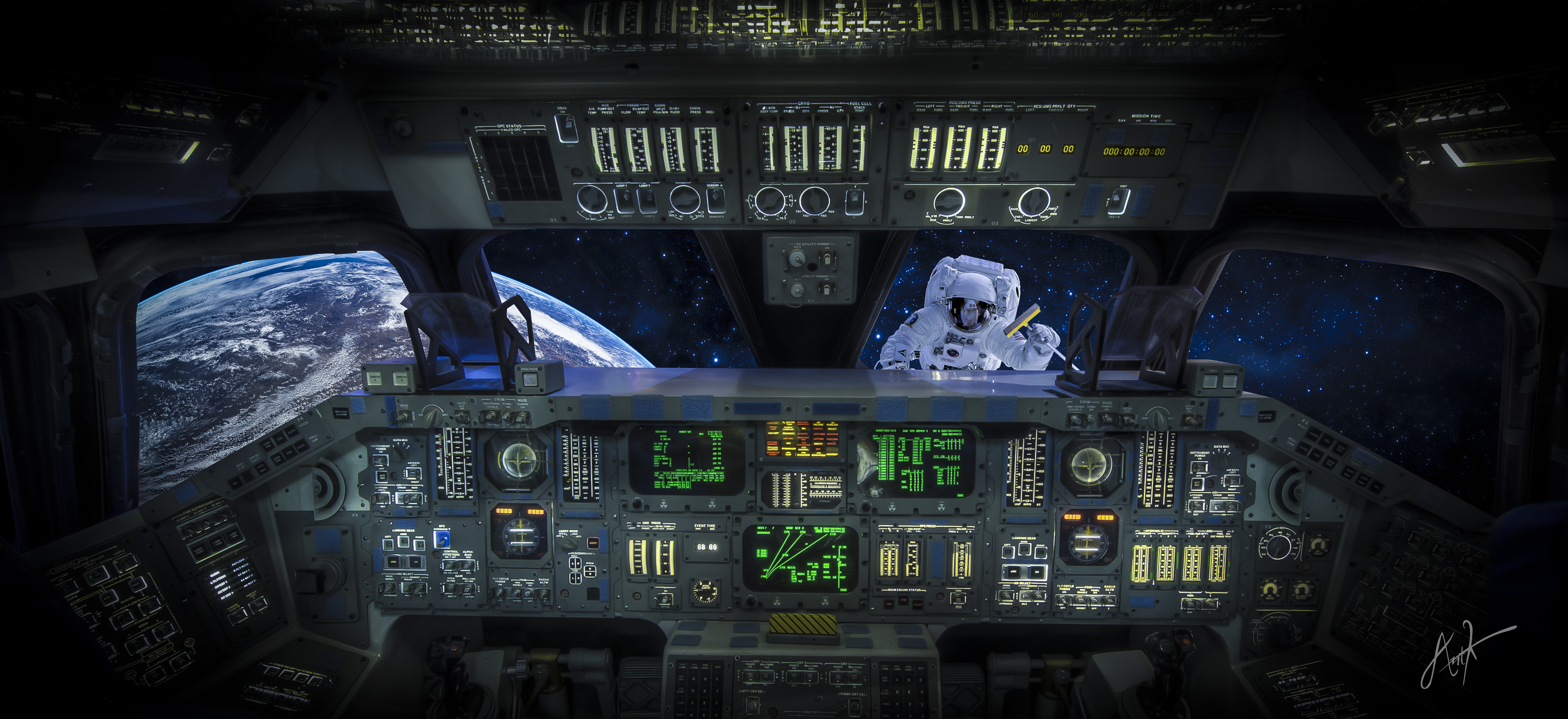 Space Shuttle Interior Wallpapers