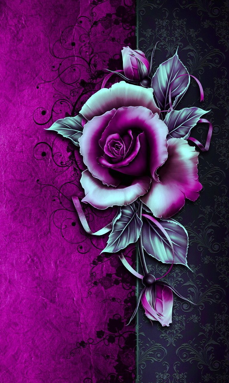 3D Flower Rose Wallpapers