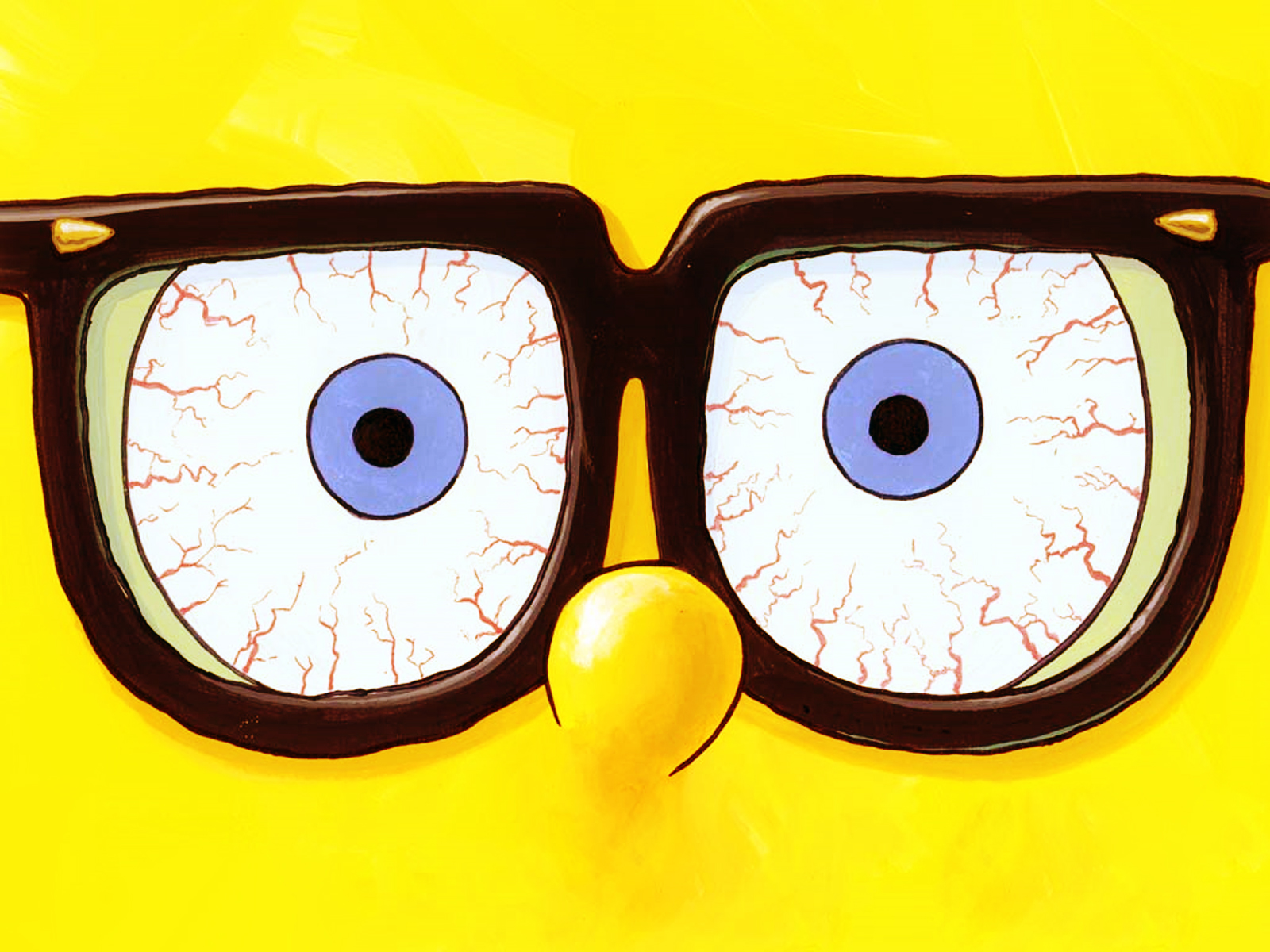 3D Glasses Cartoon Screen Wallpapers