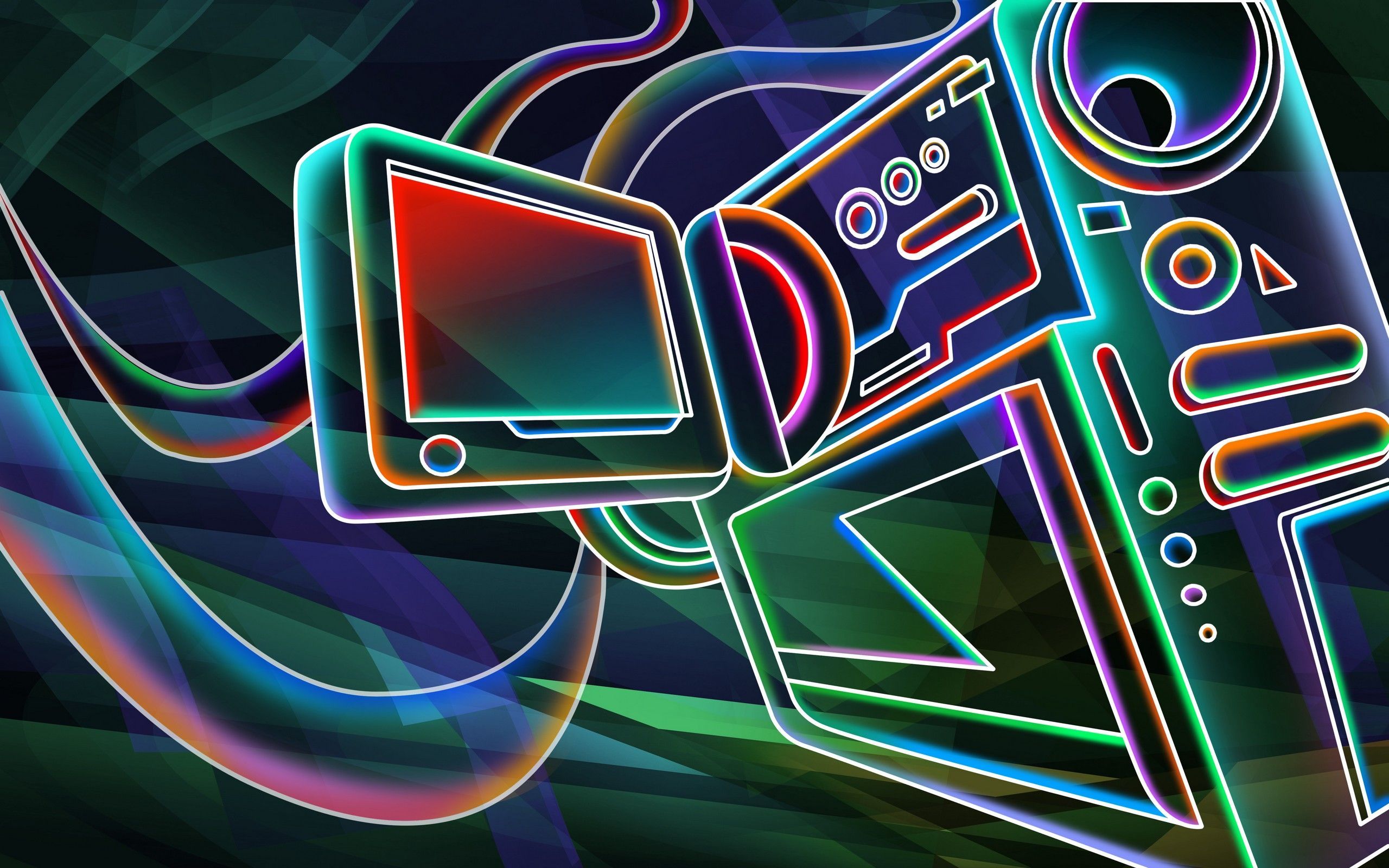 3D Neon Wallpapers